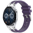 For Huawei Watch GT3 42mm 20mm Quick Release Silver Buckle Royal Silicone Watch Band(Purple) - free shipping - PMC TechLife - Order now!