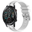 For Honor Magic Watch 2 42mm 20mm Quick Release Silver Buckle Royal Silicone Watch Band(White) - free shipping - PMC TechLife - Order now!