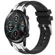 For Honor Magic Watch 2 42mm 20mm Quick Release Silver Buckle Royal Silicone Watch Band(Black) - free shipping - PMC TechLife - Order now!
