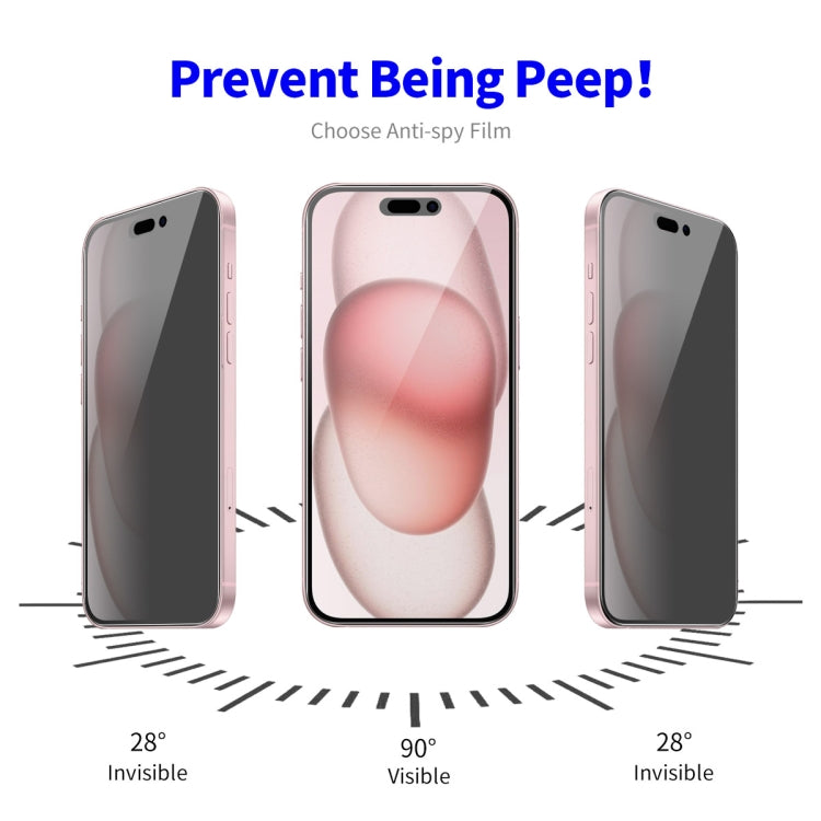 For iPhone 16 ENKAY Hat-Prince 28 Degree Anti-peeping Privacy Tempered Glass Film