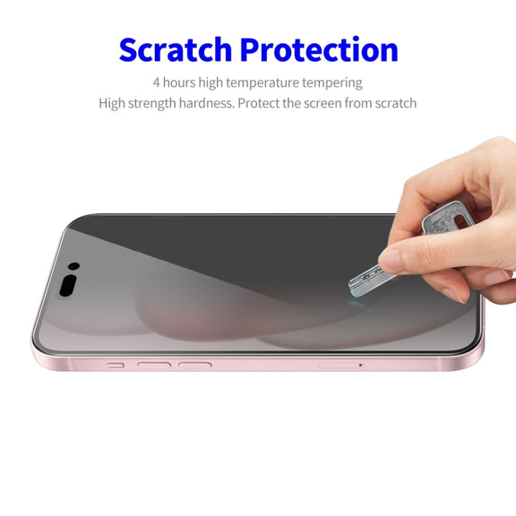 For iPhone 16 ENKAY Hat-Prince 28 Degree Anti-peeping Privacy Tempered Glass Film