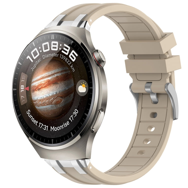 For Huawei Watch 4 Pro 22mm Quick Release Silver Buckle Royal Silicone Watch Band(Starlight) - free shipping - PMC TechLife - Order now!