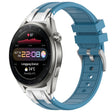 For Huawei Watch3 Pro New 22mm Quick Release Silver Buckle Royal Silicone Watch Band(Sea Blue) - free shipping - PMC TechLife - Order now!
