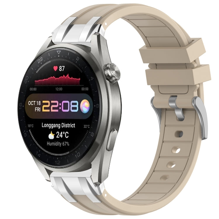 For Huawei Watch3 Pro New 22mm Quick Release Silver Buckle Royal Silicone Watch Band(Starlight) - free shipping - PMC TechLife - Order now!