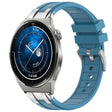 For Huawei Watch GT3 Pro 46mm 22mm Quick Release Silver Buckle Royal Silicone Watch Band(Sea Blue) - free shipping - PMC TechLife - Order now!