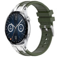 For Huawei Watch GT3 46mm 22mm Quick Release Silver Buckle Royal Silicone Watch Band(Olive Green) - free shipping - PMC TechLife - Order now!