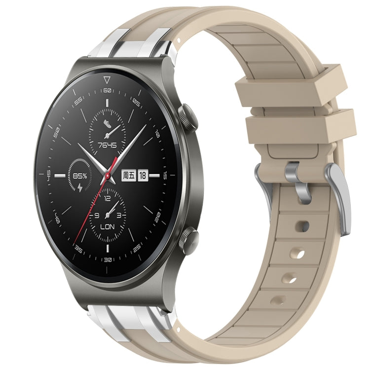 For Huawei Watch GT2 Pro 22mm Quick Release Silver Buckle Royal Silicone Watch Band(Starlight) - free shipping - PMC TechLife - Order now!