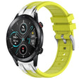 For Honor Magic Watch 2 46mm 22mm Quick Release Silver Buckle Royal Silicone Watch Band(Vital Yellow) - free shipping - PMC TechLife - Order now!