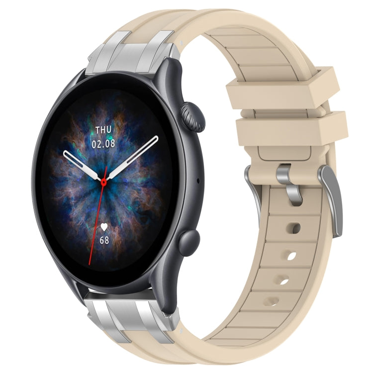 For Amazfit Watch GTR 3 pro 22mm Quick Release Silver Buckle Royal Silicone Watch Band(Starlight) - free shipping - PMC TechLife - Order now!