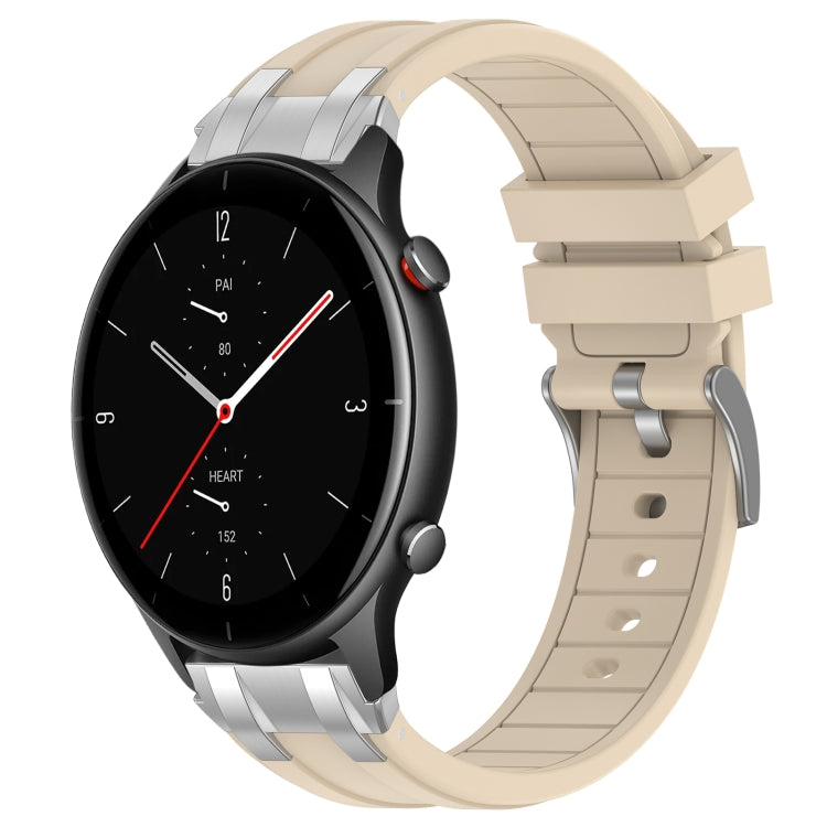 For Amazfit Watch GTR 2e 22mm Quick Release Silver Buckle Royal Silicone Watch Band(Starlight) - free shipping - PMC TechLife - Order now!