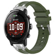 For Amazfit Sport Watch 3 22mm Quick Release Silver Buckle Royal Silicone Watch Band(Olive Green) - free shipping - PMC TechLife - Order now!