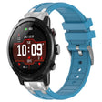 For Amazfit Sport Watch 3 22mm Quick Release Silver Buckle Royal Silicone Watch Band(Sea Blue) - free shipping - PMC TechLife - Order now!