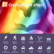 M1SE 12 Effects RGB Photography Lamp 0.96-inch TFT Screen Pocket Fill Light
