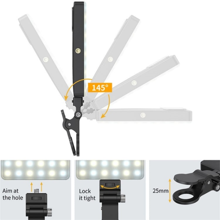 V16WS Mobile Phone / Tablet / Laptop Pocket Fill Light 24 Effects RGB Light  Without Screen