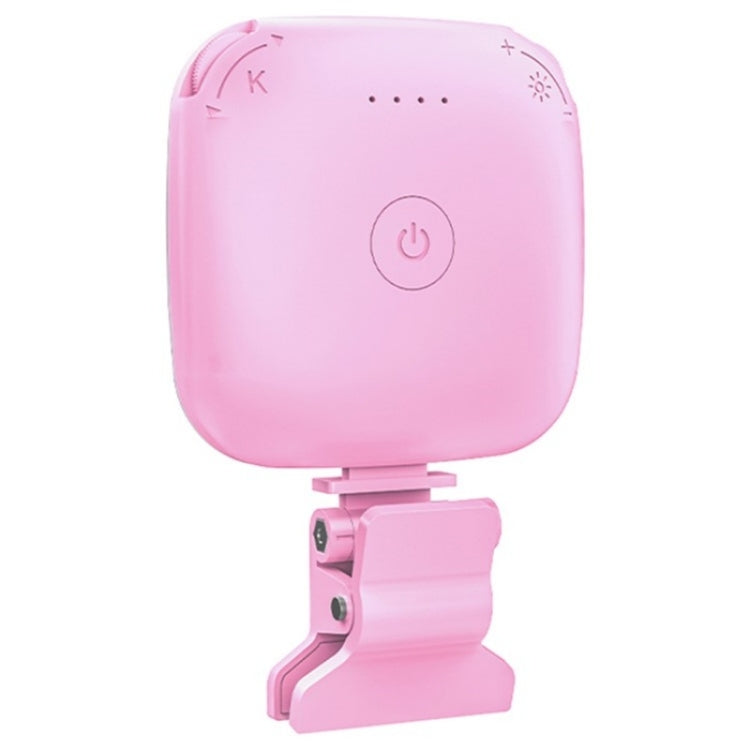 V15 Mini Clip-On Portable LED Fill Light Phone Laptop Video Conference Live Streaming Fill Lamp(Pink) - Selfie Light by PMC TechLife | Online Shopping South Africa | PMC TechLife | Buy Now Pay Later Mobicred