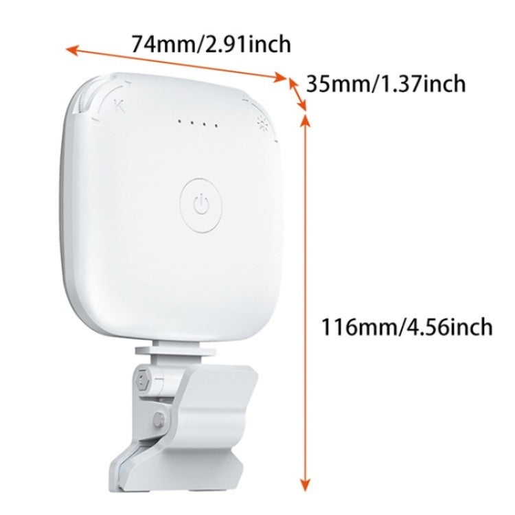 V15 Mini Clip-On Portable LED Fill Light Phone Laptop Video Conference Live Streaming Fill Lamp(Purple)