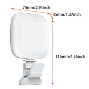 V15 Mini Clip-On Portable LED Fill Light Phone Laptop Video Conference Live Streaming Fill Lamp(White)