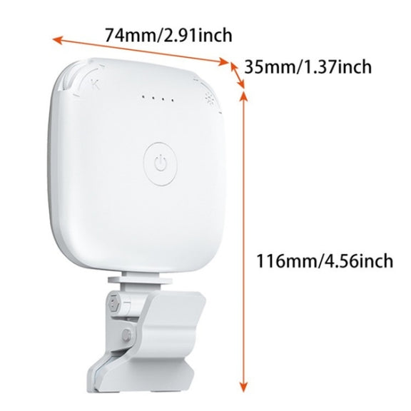 V15 Mini Clip-On Portable LED Fill Light Phone Laptop Video Conference Live Streaming Fill Lamp(White)