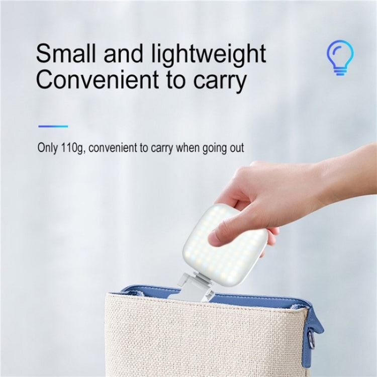 V15 Mini Clip-On Portable LED Fill Light Phone Laptop Video Conference Live Streaming Fill Lamp(Pink)