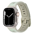 For Apple Watch Ultra 2 49mm Leather Skin Silicone Watch Band(Green) - Watch Bands by PMC TechLife | Online Shopping South Africa | PMC TechLife | Buy Now Pay Later Mobicred