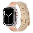 For Apple Watch Ultra 2 49mm Leather Skin Silicone Watch Band(Pink) - Watch Bands by PMC TechLife | Online Shopping South Africa | PMC TechLife | Buy Now Pay Later Mobicred