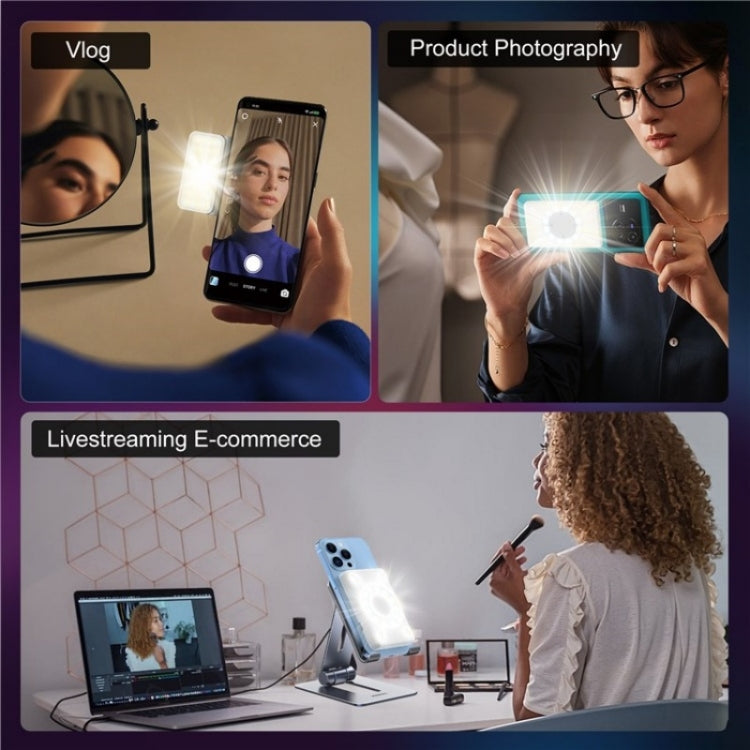 V17 Live Broadcast RGB LED Fill Light MagSafe Magnetic Phone Photography Lamp - Selfie Light by PMC TechLife | Online Shopping South Africa | PMC TechLife | Buy Now Pay Later Mobicred