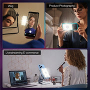 V17 Live Broadcast RGB LED Fill Light MagSafe Magnetic Phone Photography Lamp
