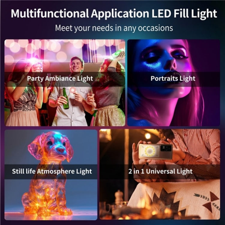 V17 Live Broadcast RGB LED Fill Light MagSafe Magnetic Phone Photography Lamp - Selfie Light by PMC TechLife | Online Shopping South Africa | PMC TechLife | Buy Now Pay Later Mobicred