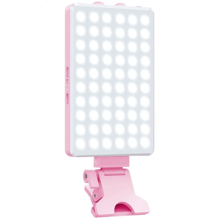 V12A Phone Laptop Video Conference Fill Lamp Portable Selfie Live Streaming LED Fill Light(Pink) - Selfie Light by PMC TechLife | Online Shopping South Africa | PMC TechLife | Buy Now Pay Later Mobicred