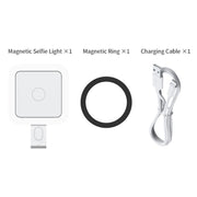 V18 Portable Skin Beauty Live Streaming LED Fill Light Magnetic Phone Selfie Lamp(White)