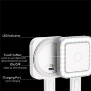 V18 Portable Skin Beauty Live Streaming LED Fill Light Magnetic Phone Selfie Lamp(White)