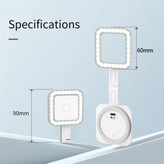 V18 Portable Skin Beauty Live Streaming LED Fill Light Magnetic Phone Selfie Lamp(Black)