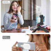 V18 Portable Skin Beauty Live Streaming LED Fill Light Magnetic Phone Selfie Lamp(White)
