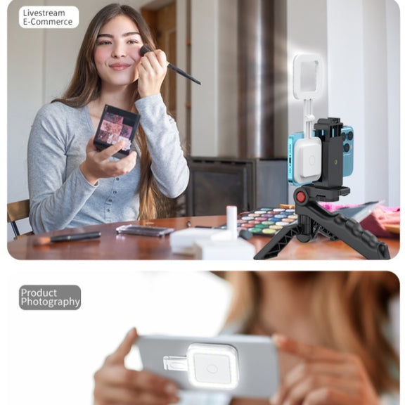 V18 Portable Skin Beauty Live Streaming LED Fill Light Magnetic Phone Selfie Lamp(White)