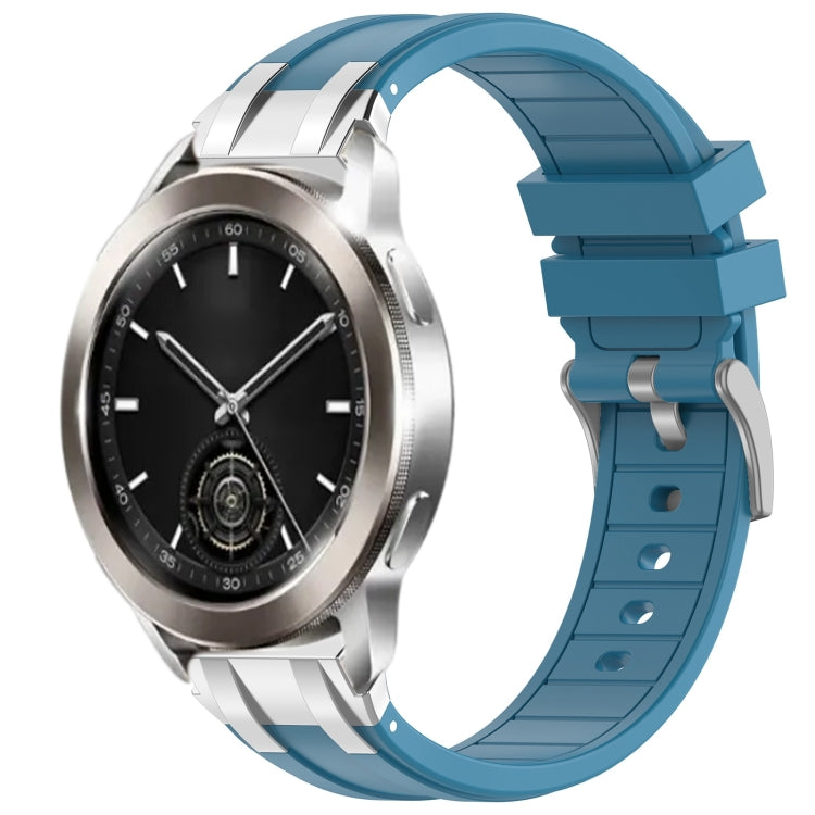 For Xiaomi Watch S3 22mm Quick Release Silver Buckle Royal Silicone Watch Band(Sea Blue) - free shipping - PMC TechLife - Order now!