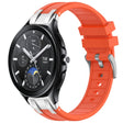 For Xiaomi Watch 2 Pro 22mm Quick Release Silver Buckle Royal Silicone Watch Band(Orange) - free shipping - PMC TechLife - Order now!