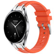 For Xiaomi Watch S2 22mm Quick Release Silver Buckle Royal Silicone Watch Band(Orange) - free shipping - PMC TechLife - Order now!