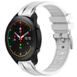 For Xiaomi Watch S1 Pro 22mm Quick Release Silver Buckle Royal Silicone Watch Band(White) - free shipping - PMC TechLife - Order now!