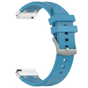 For Xiaomi Watch S1 Active 22mm Quick Release Silver Buckle Royal Silicone Watch Band(Sea Blue)