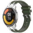For Xiaomi Watch Color 2 22mm Quick Release Silver Buckle Royal Silicone Watch Band(Olive Green) - free shipping - PMC TechLife - Order now!