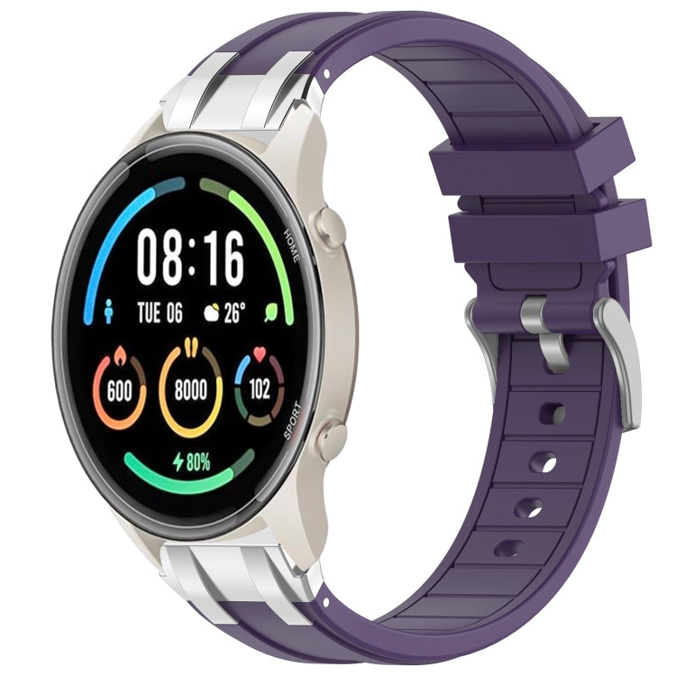 For Xiaomi Watch Sport 22mm Quick Release Silver Buckle Royal Silicone Watch Band(Purple) - free shipping - PMC TechLife - Order now!
