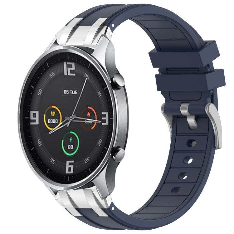 For Xiaomi Watch Color 22mm Quick Release Silver Buckle Royal Silicone Watch Band(Navy Blue) - free shipping - PMC TechLife - Order now!