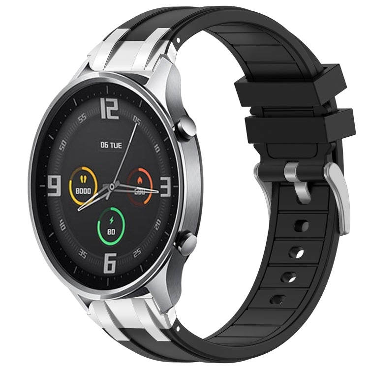 For Xiaomi Watch Color 22mm Quick Release Silver Buckle Royal Silicone Watch Band(Black) - free shipping - PMC TechLife - Order now!