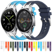For Xiaomi Watch 2 Pro 22mm Quick Release Silver Buckle Royal Silicone Watch Band(Red)