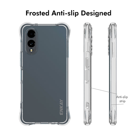 For Fujitsu Arrows We2 / F-52E ENKAY Clear TPU Shockproof Anti-slip Phone Case