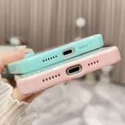 For iPhone 16 Color Butterfly Glitter Epoxy TPU Phone Case(Pink)