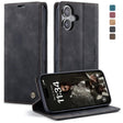 For iPhone 16 Plus CaseMe 013 Multifunctional Horizontal Flip Leather Phone Case(Black) - free shipping - PMC Jewellery - Order now!