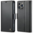 For iPhone 16 Pro Max CaseMe 023 Butterfly Buckle Litchi Texture RFID Anti-theft Leather Phone Case(Black) - iPhone 16 Pro Max Cases by CaseMe | Online Shopping South Africa | PMC Jewellery | Buy Now Pay Later Mobicred
