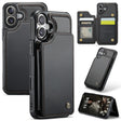 For iPhone 16 CaseMe C22 Card Slots Holder RFID Anti-theft Phone Case(Black) - free shipping - PMC TechLife - Order now!