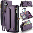 For iPhone 16 Plus CaseMe C36 Card Slots Zipper Wallet RFID Anti-theft Leather Phone Case(Purple) - iPhone 16 Plus Cases by CaseMe | Online Shopping South Africa | PMC TechLife | Buy Now Pay Later Mobicred